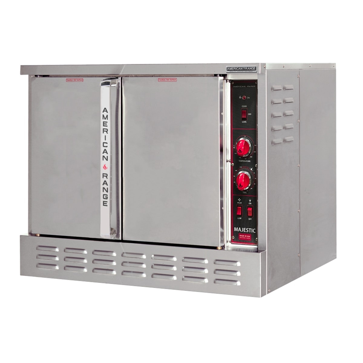 American Range ME-1 single-deck electric bakery-depth convection oven with manual control panel