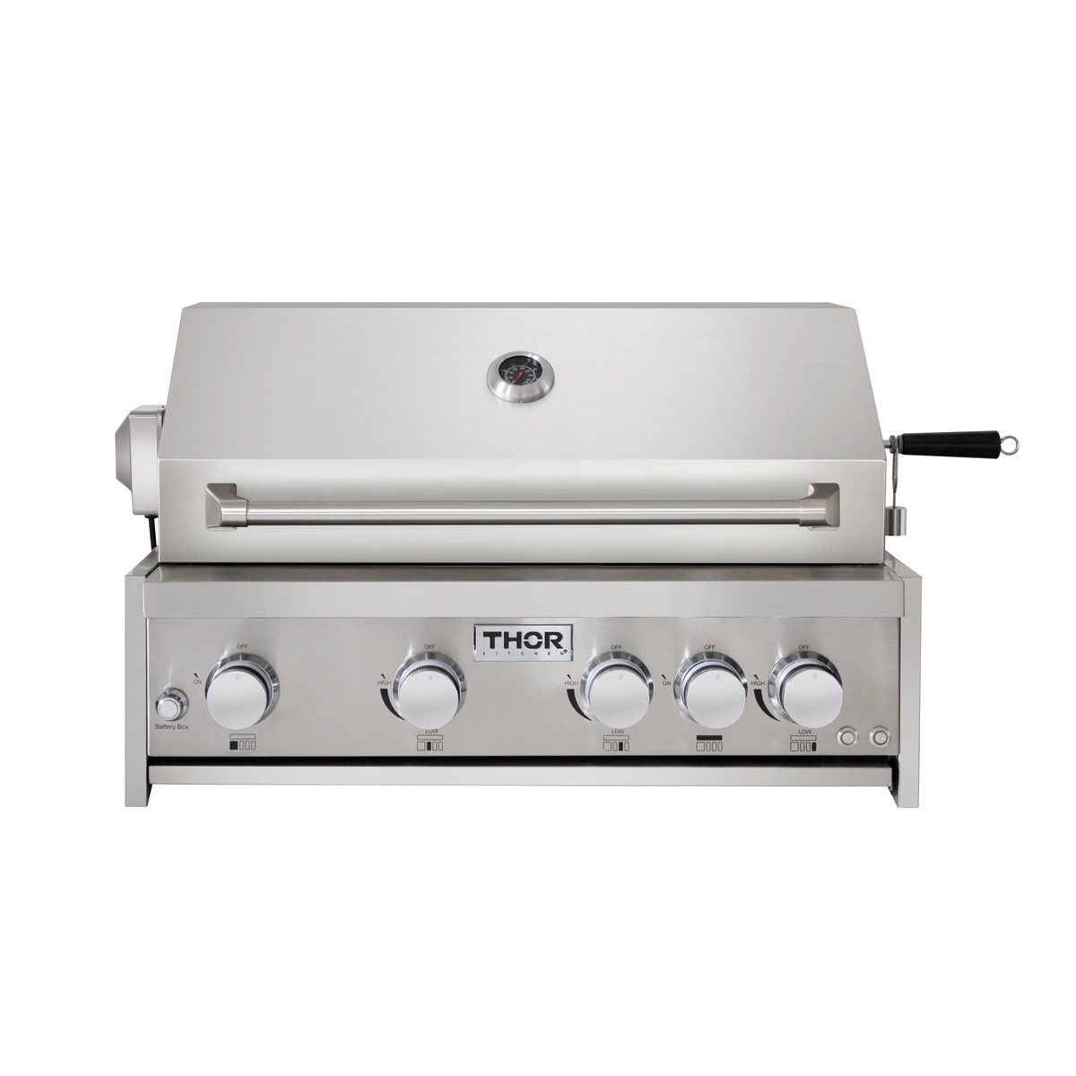 Thor Kitchen MK04SS304 stainless steel built-in grill head front view