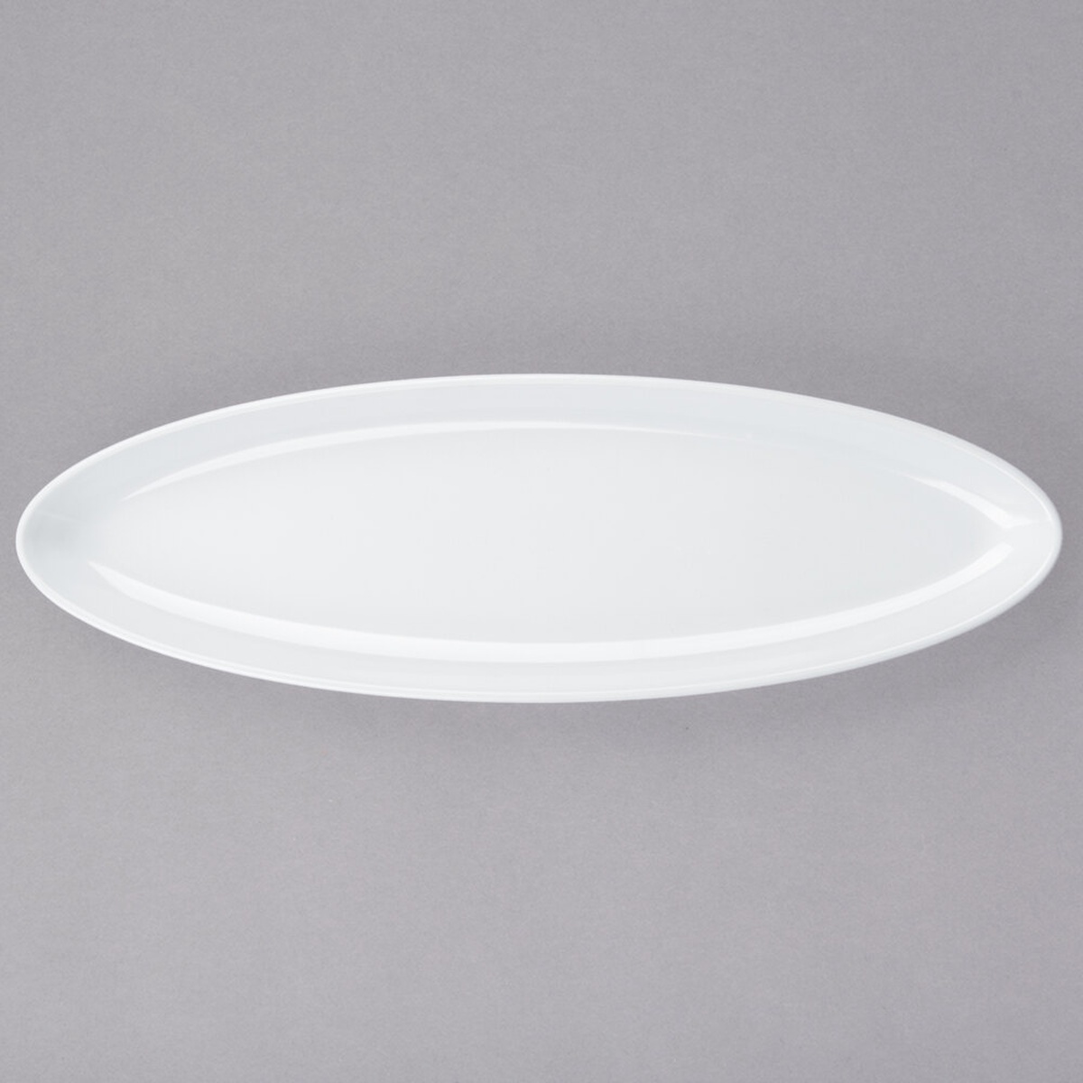 GET ML-252-W white oval melamine platter, 16 inch by 5 inch, Siciliano line