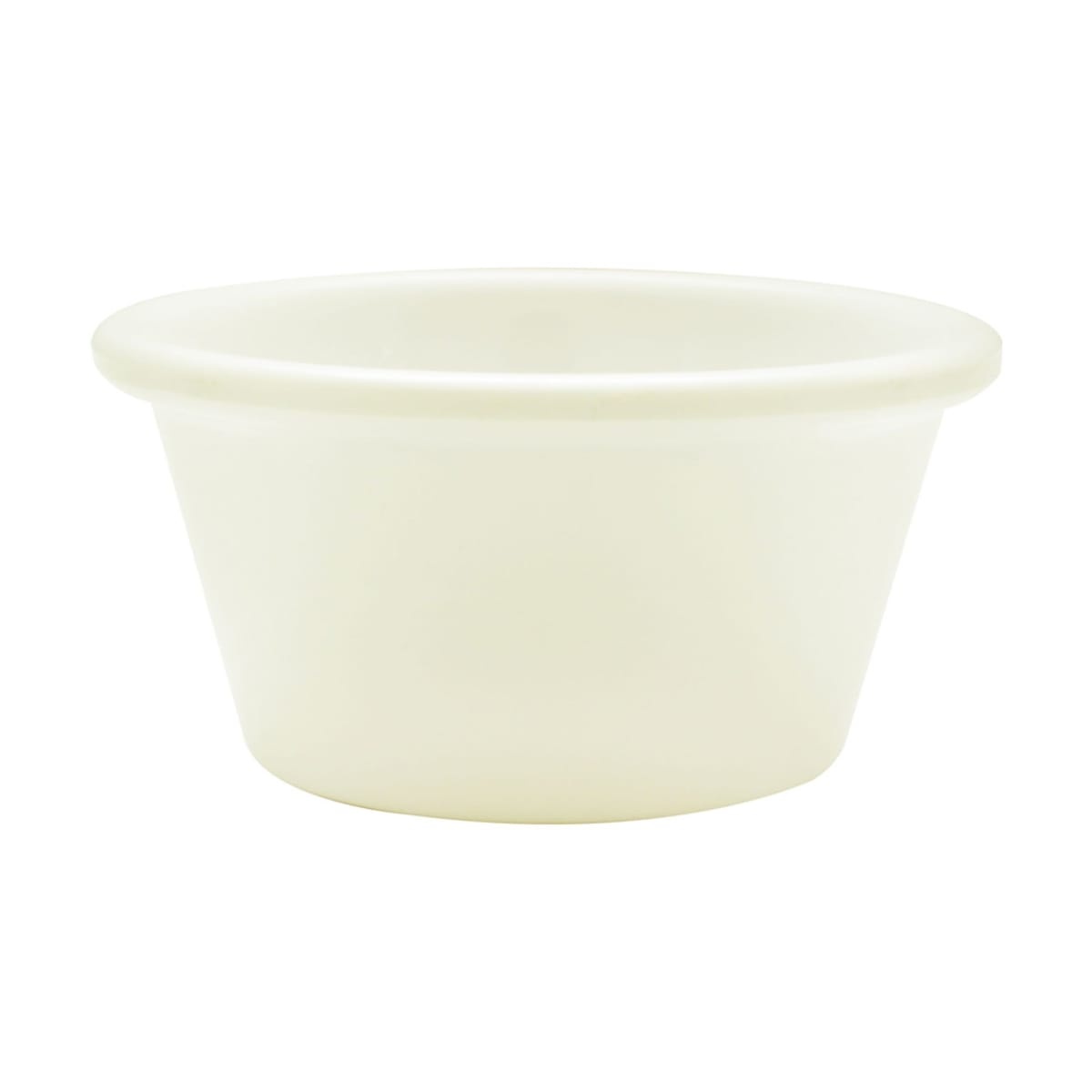 Thunder Group ML536B1 bone white smooth melamine ramekin, 2.5 oz round
