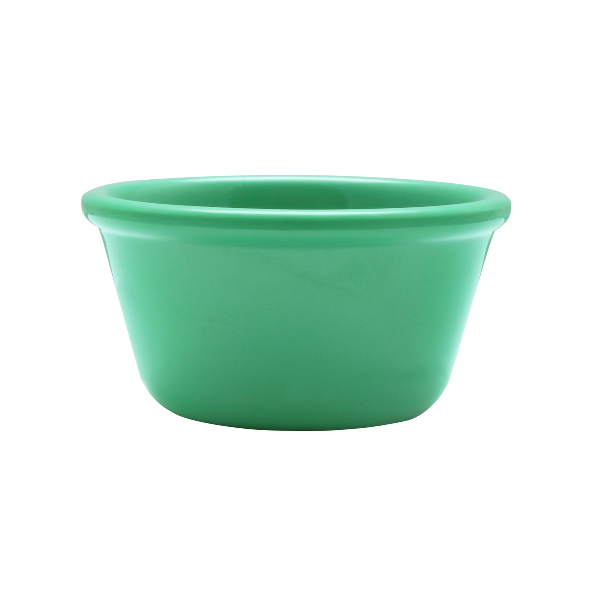 Thunder Group ML538GR1 green melamine smooth ramekin, side view