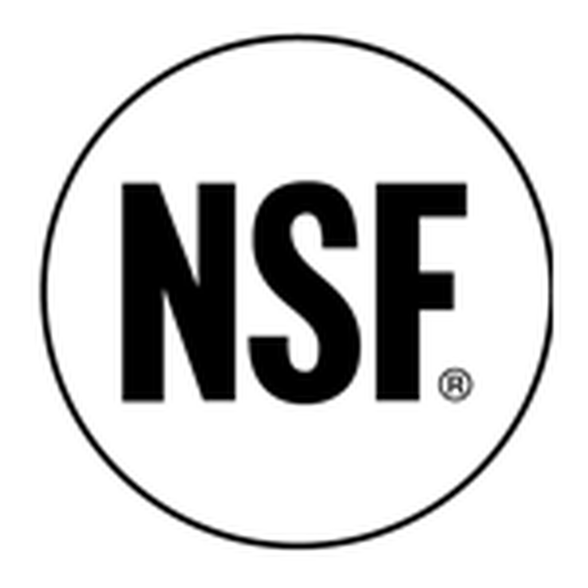 NSF certification logo indicating this product meets commercial foodservice safety standards