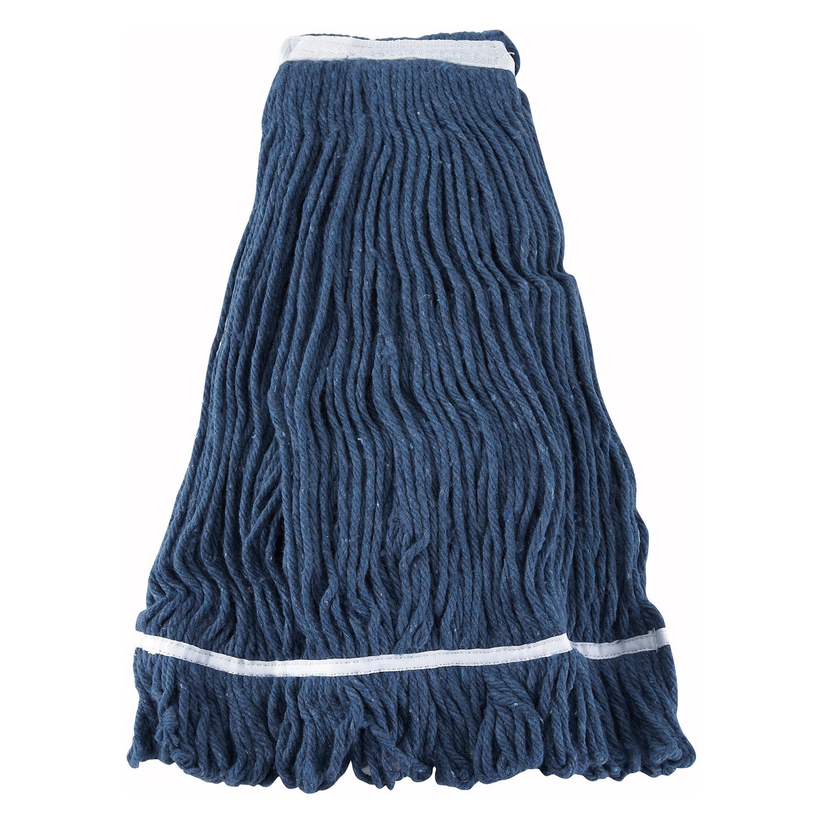 Winco MOP-32 blue looped-end wet mop head, 32 oz, shown flat against white background