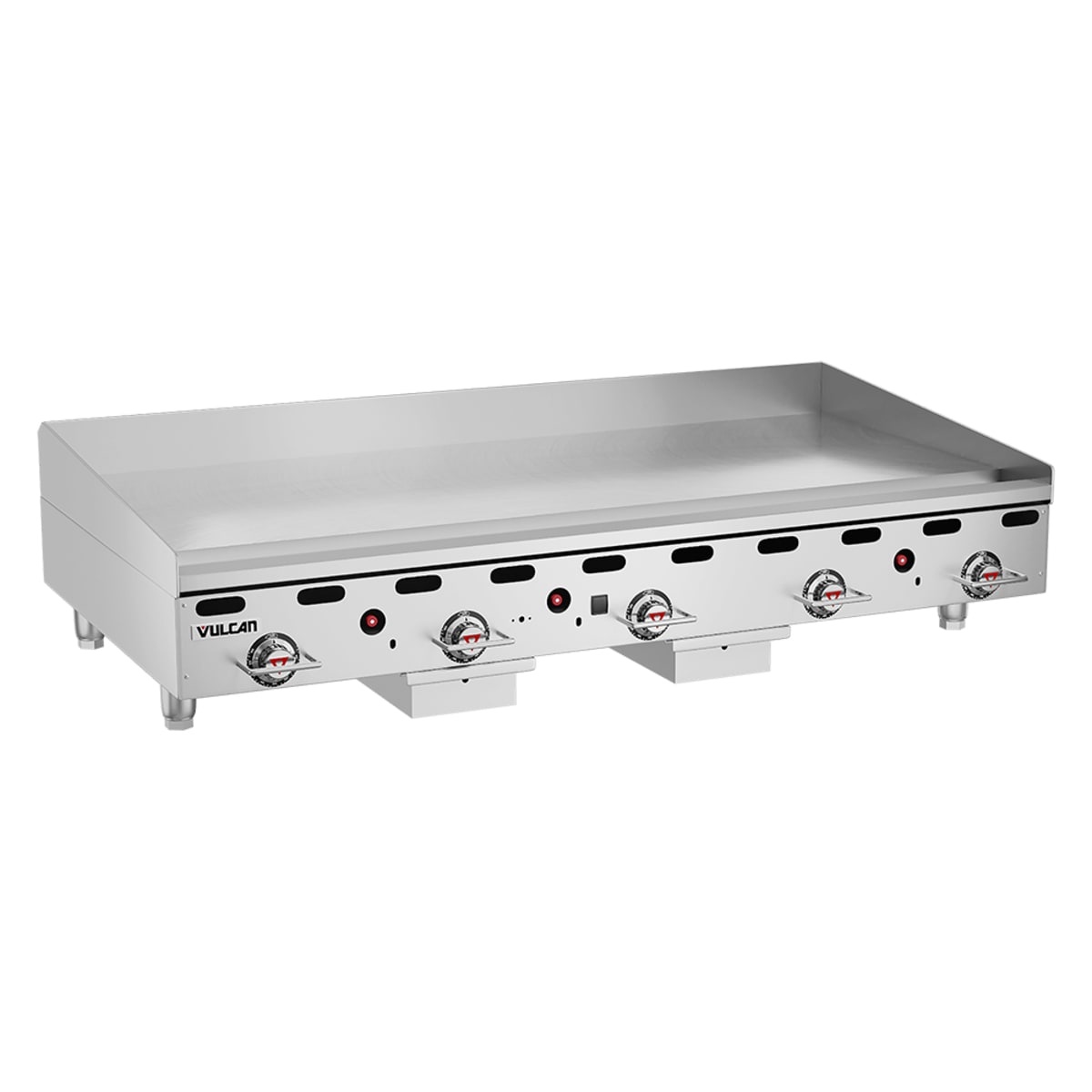 Front angled view of Vulcan MSA60-LP 60 inch countertop gas griddle