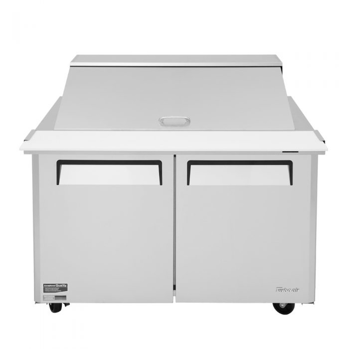 Front view of Turbo Air MST-48-18-N with closed insulated pan cover
