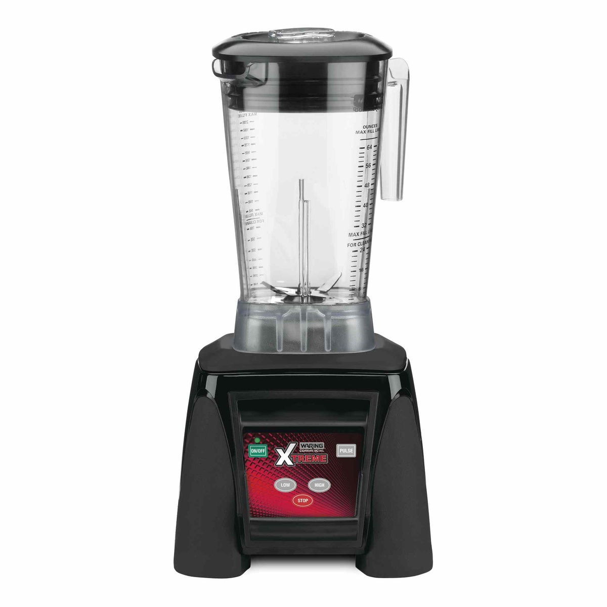 Waring MX1050XTX blender with 64 oz copolyester container and electronic touchpad base