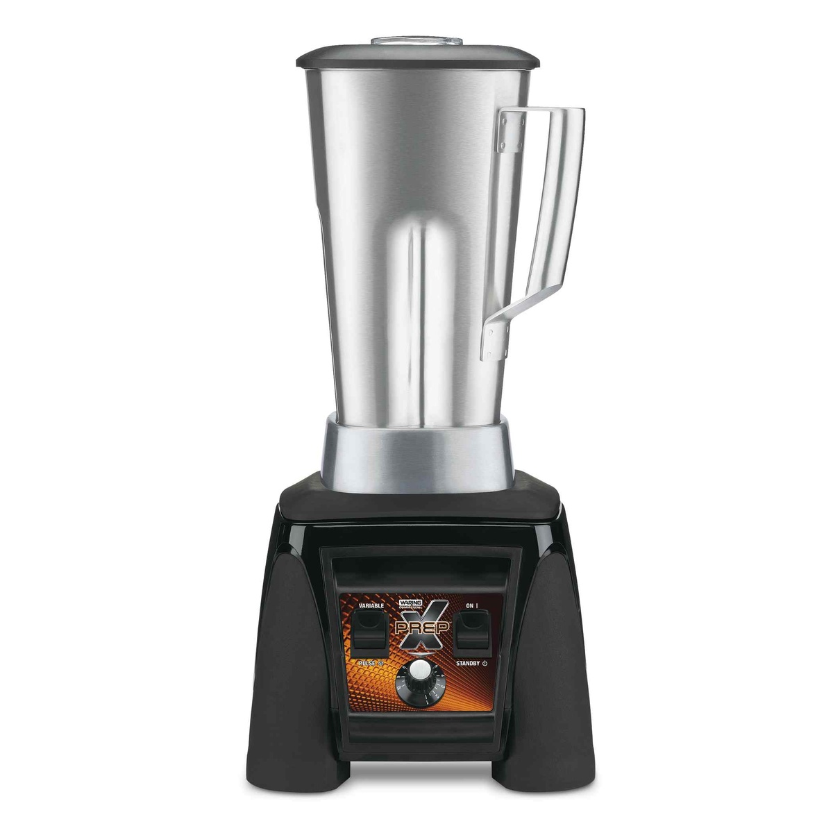Waring MX1200XTS commercial blender with stainless steel container and black base