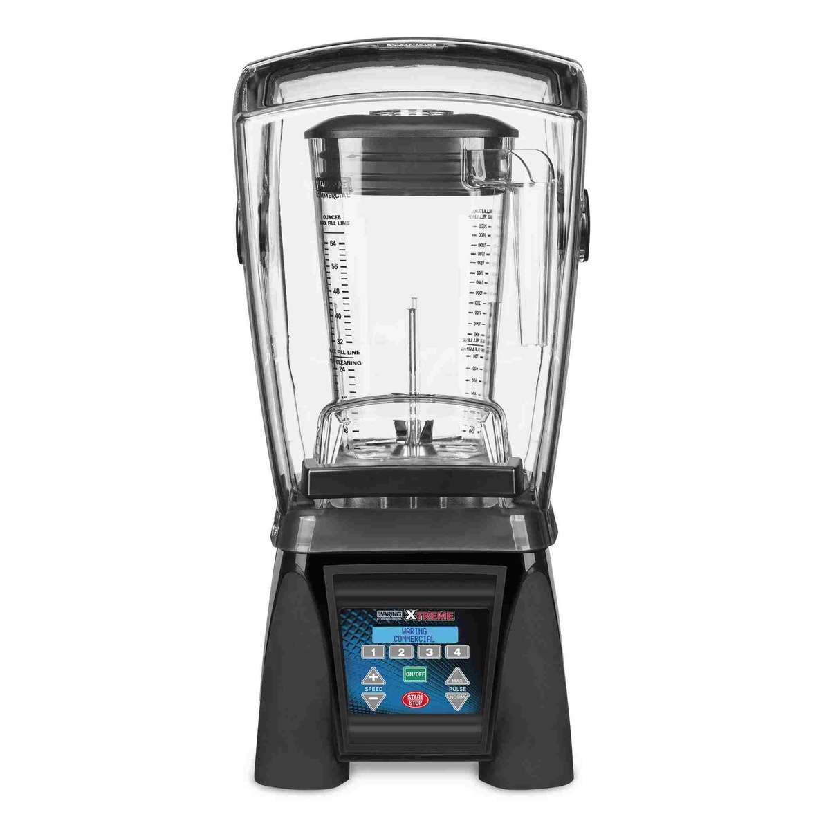 Waring MX1500XTX blender with sound enclosure and digital control panel