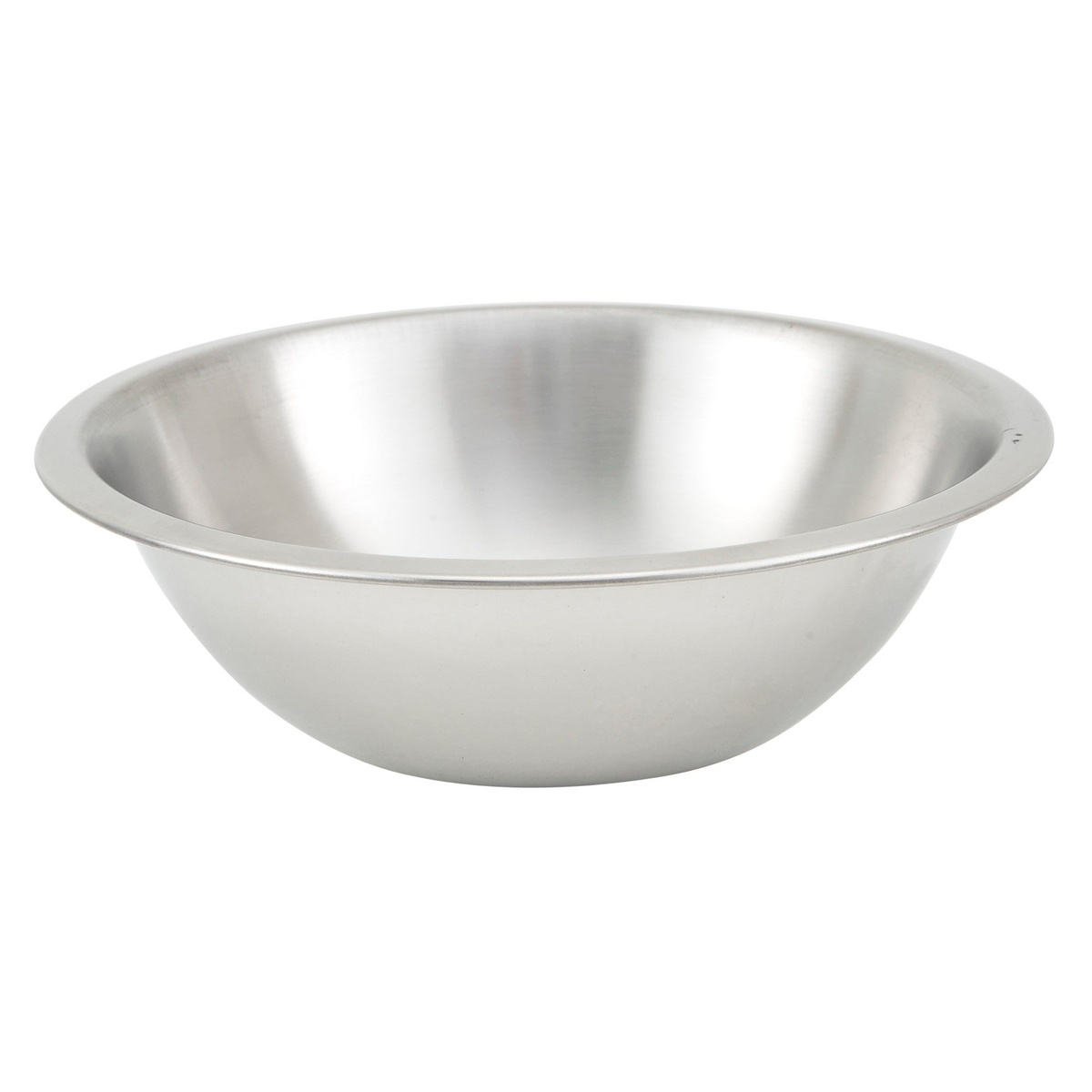 Winco MXHV-150 1.5-quart shallow heavy-duty stainless steel mixing bowl with wide rolled rim
