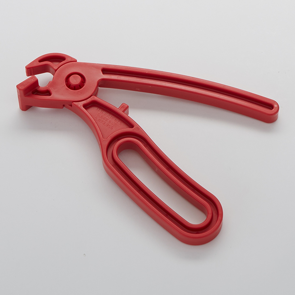 American Metalcraft N9494 red nylon pan gripper, 8-1/4 inches long, shown open against a light background