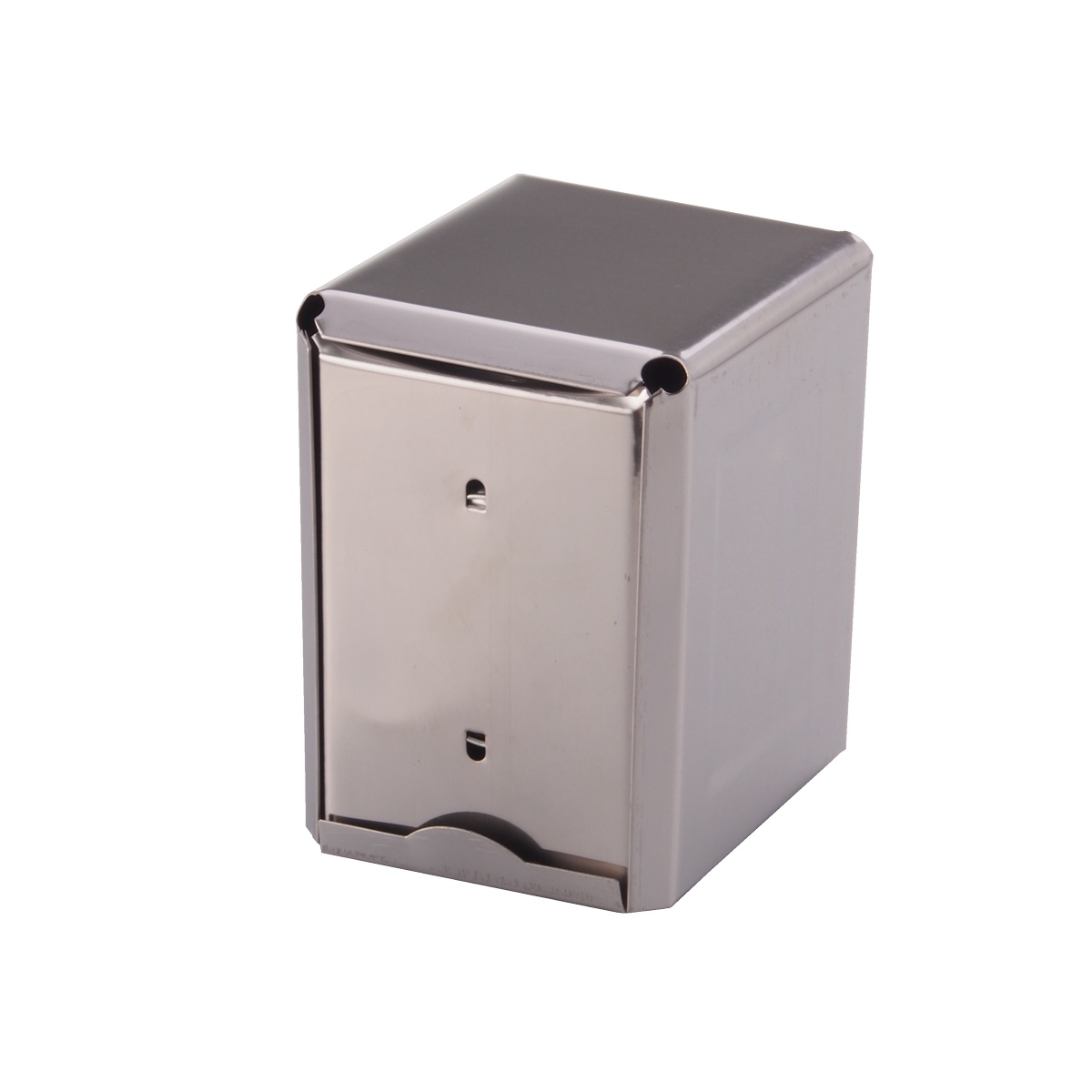 Libertyware ND2 stainless steel two-sided napkin dispenser, half size, polished finish