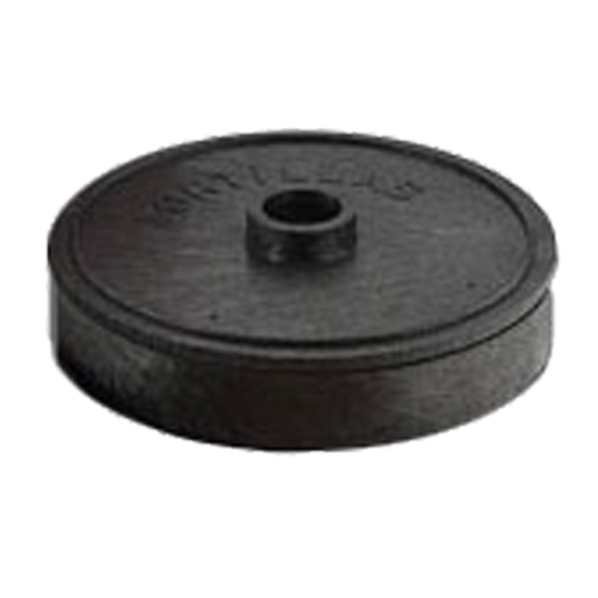 HS Inc. NHS1000-CH charcoal polyethylene tortilla server, 7-inch diameter, shown from a slight angle displaying the base and lid