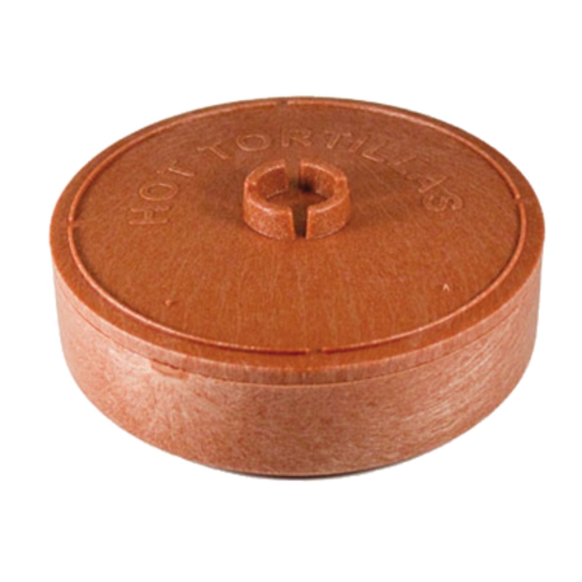 H.S. Inc. NHS1004-PK paprika polyethylene tortilla server with lid, round, 7-inch diameter