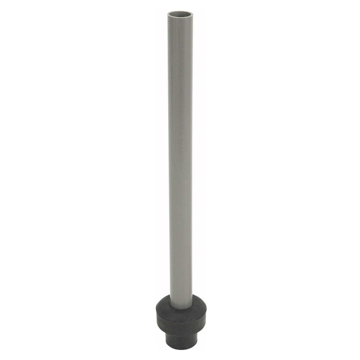 Winco OP-11 11-inch plastic overflow pipe with black rubber head fitting