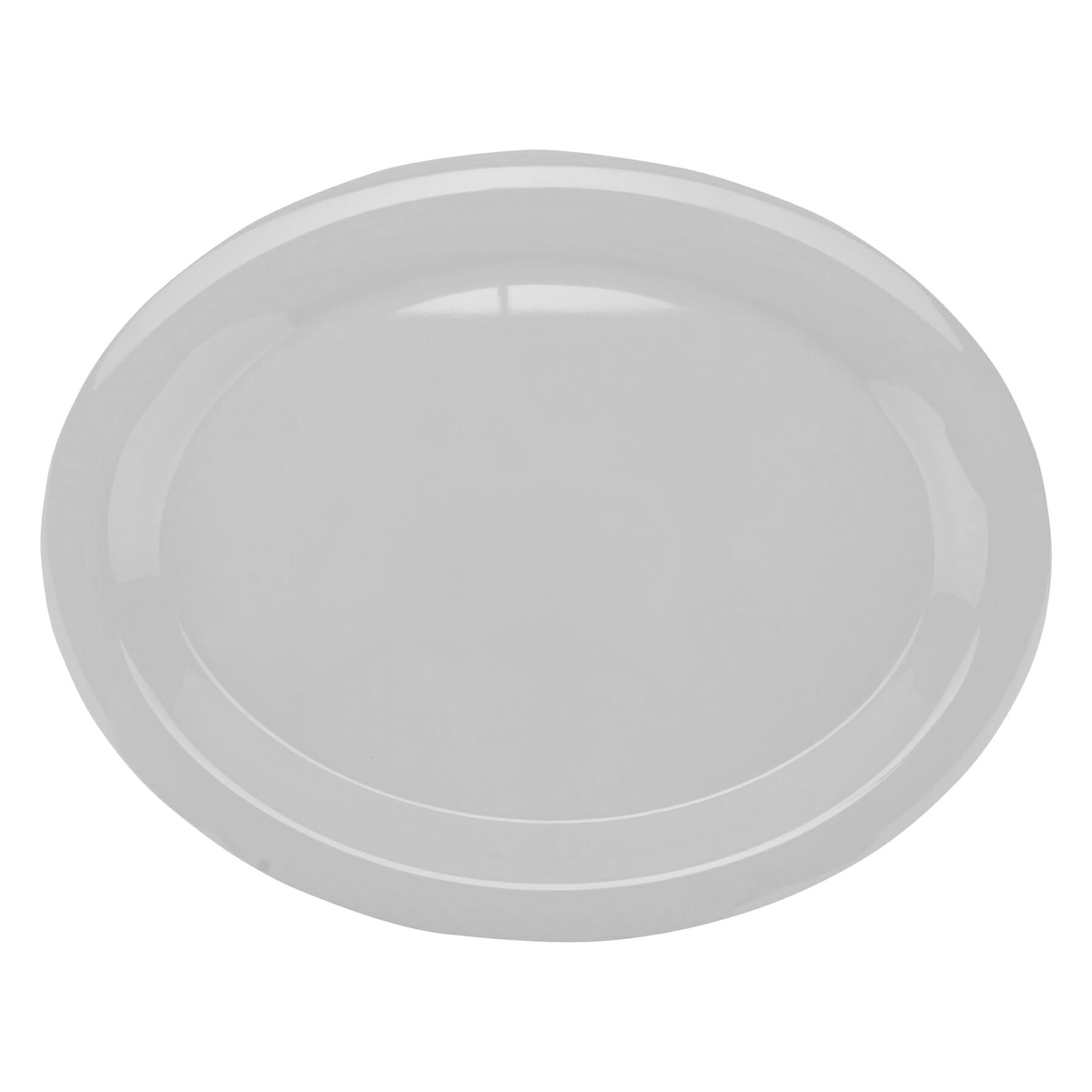 GET Enterprises OP-135-RO oval melamine platter, overhead view showing full oval shape
