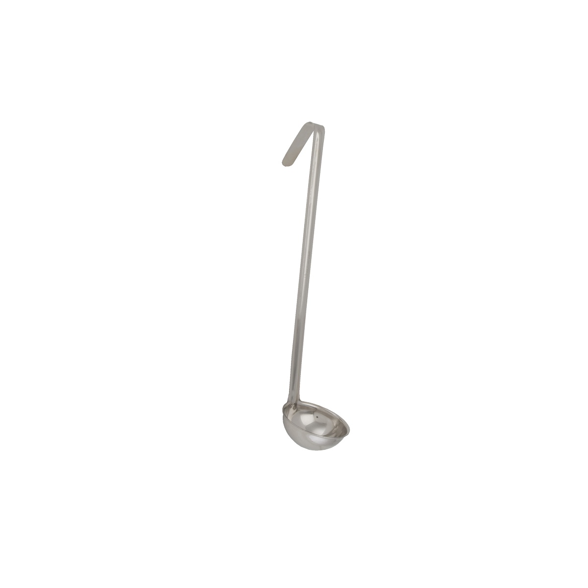 Libertyware OPL01/2 one-piece stainless steel ladle with hook handle and round bowl