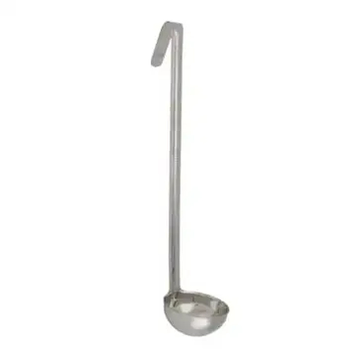 Libertyware OPL02 2 oz. one-piece stainless steel serving ladle with hooked handle