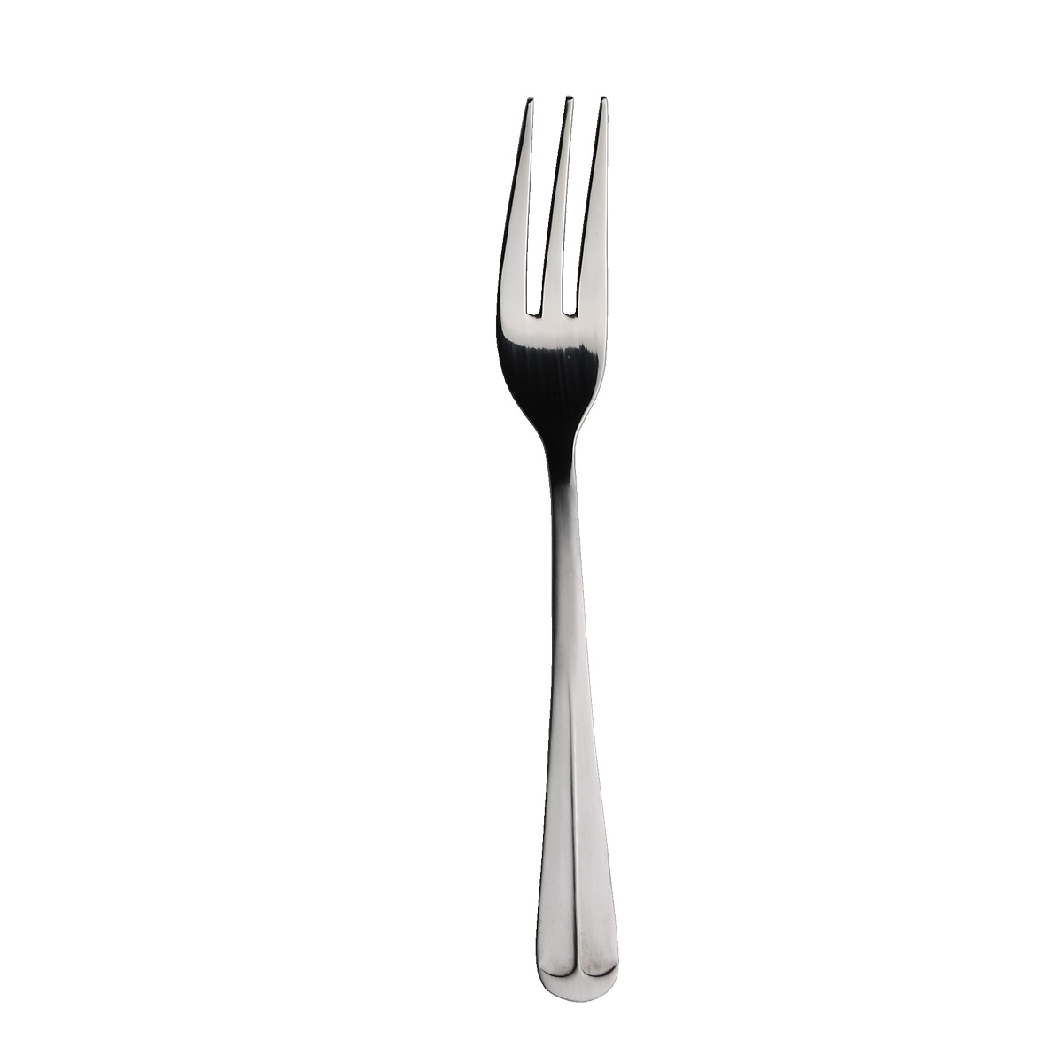 Libertyware Olde Oxford 3-tine dinner fork, mirror polished stainless steel, 8-inch length