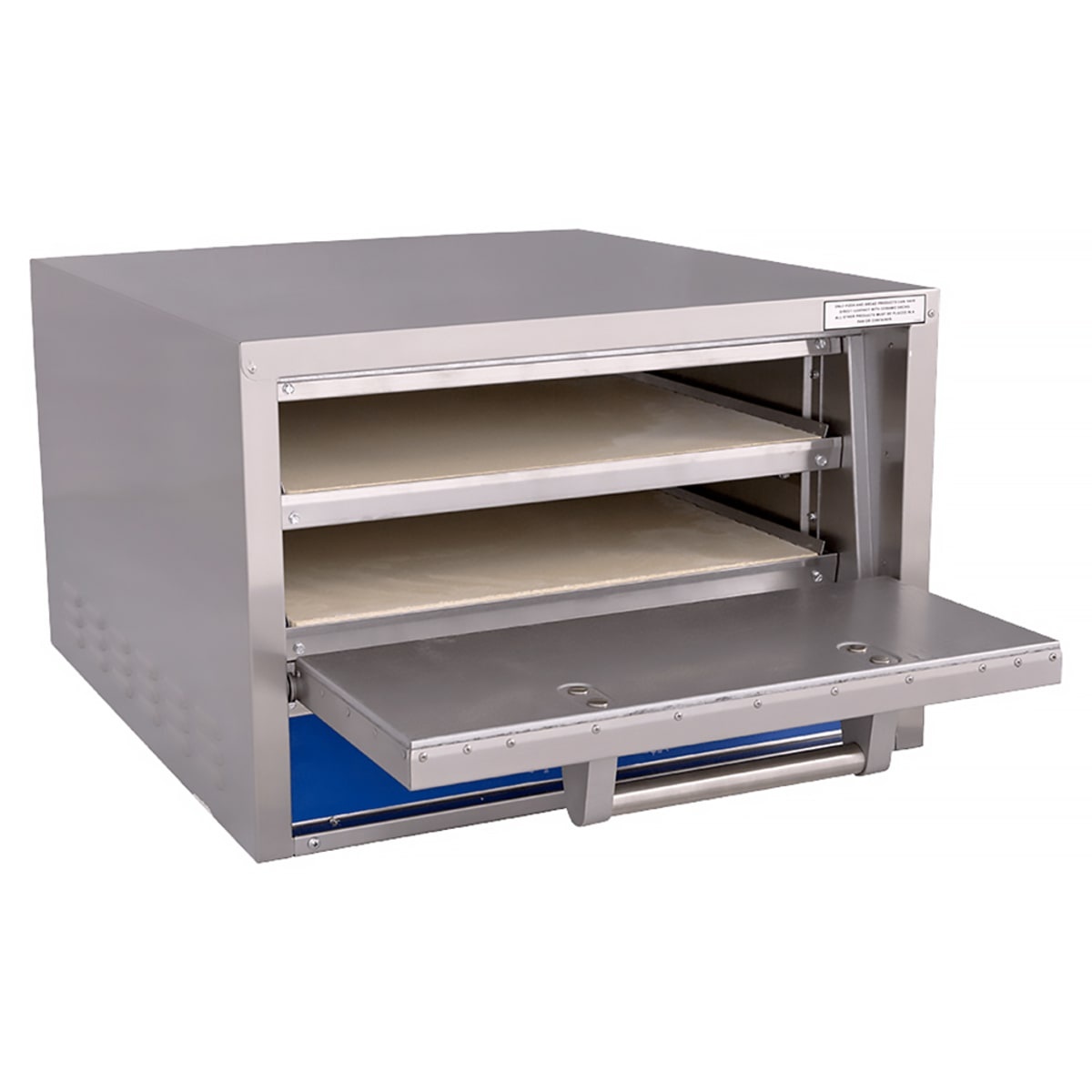 Bakers Pride P22-BL countertop electric deck oven with two hearth decks