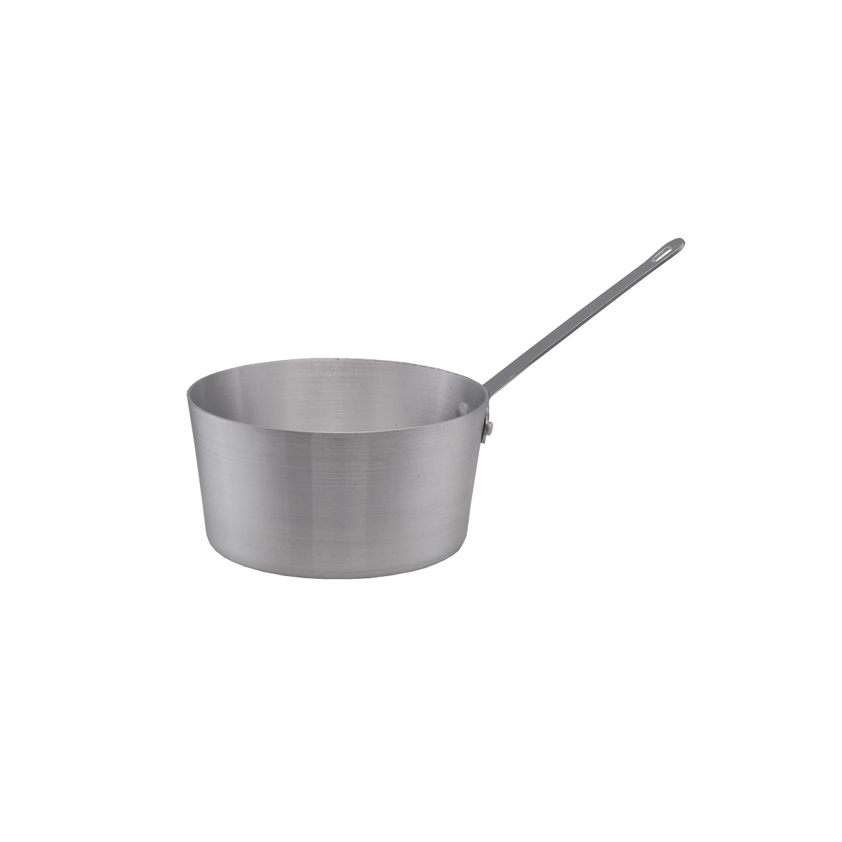 Libertyware PAN4 aluminum sauce pan with riveted handle, 4.5 quart tapered body