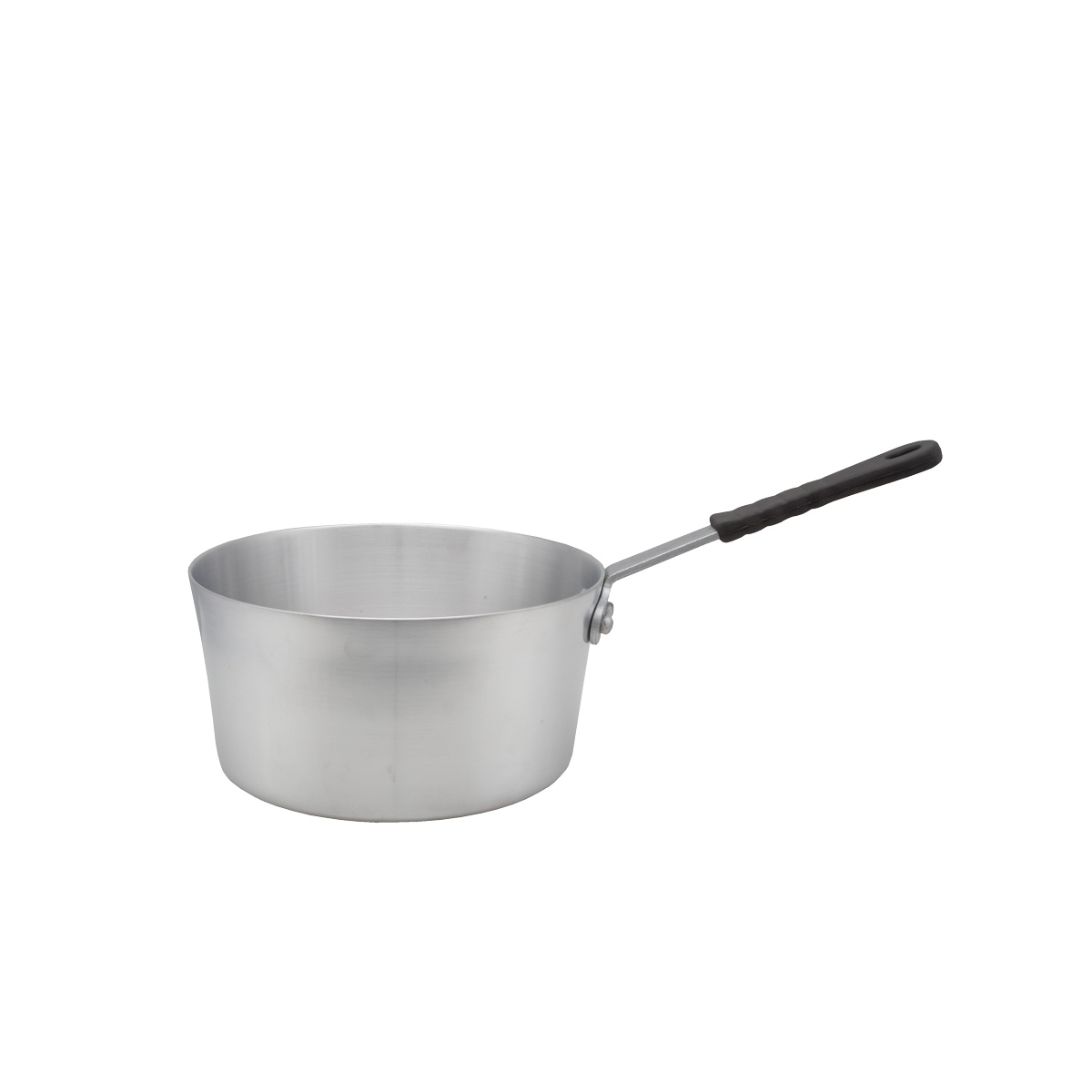 Libertyware PAN4H 4.5 Quart Aluminum Sauce Pan with black silicone handle