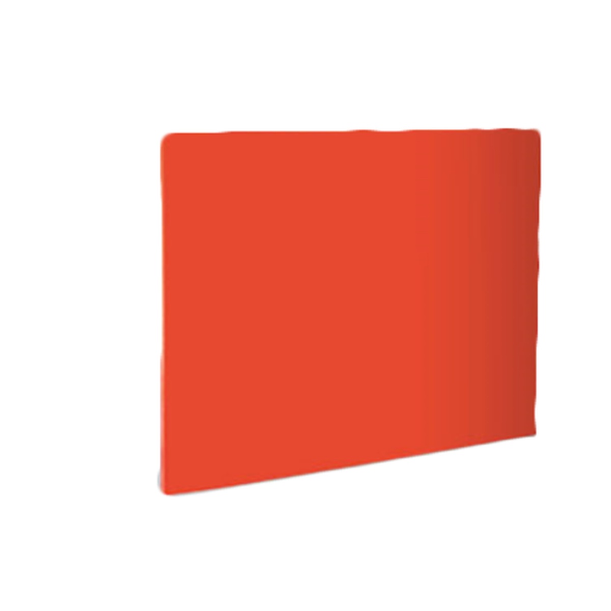 Crestware PCB1824R red polyethylene cutting board, 18 x 24 inches, shown at an angle