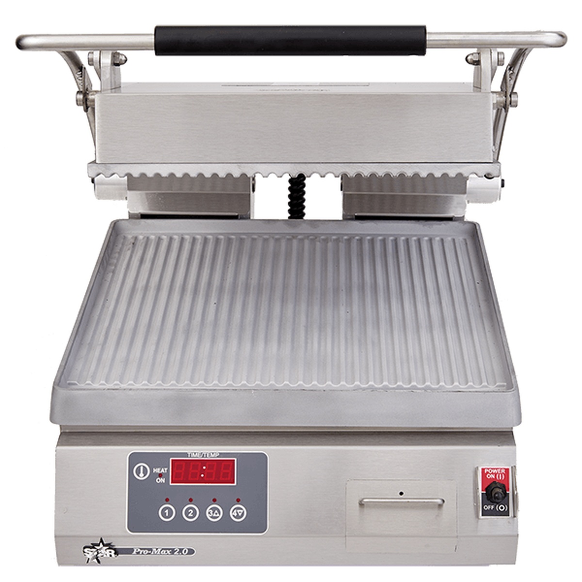 Star PGT14 countertop panini grill with grooved aluminum platens