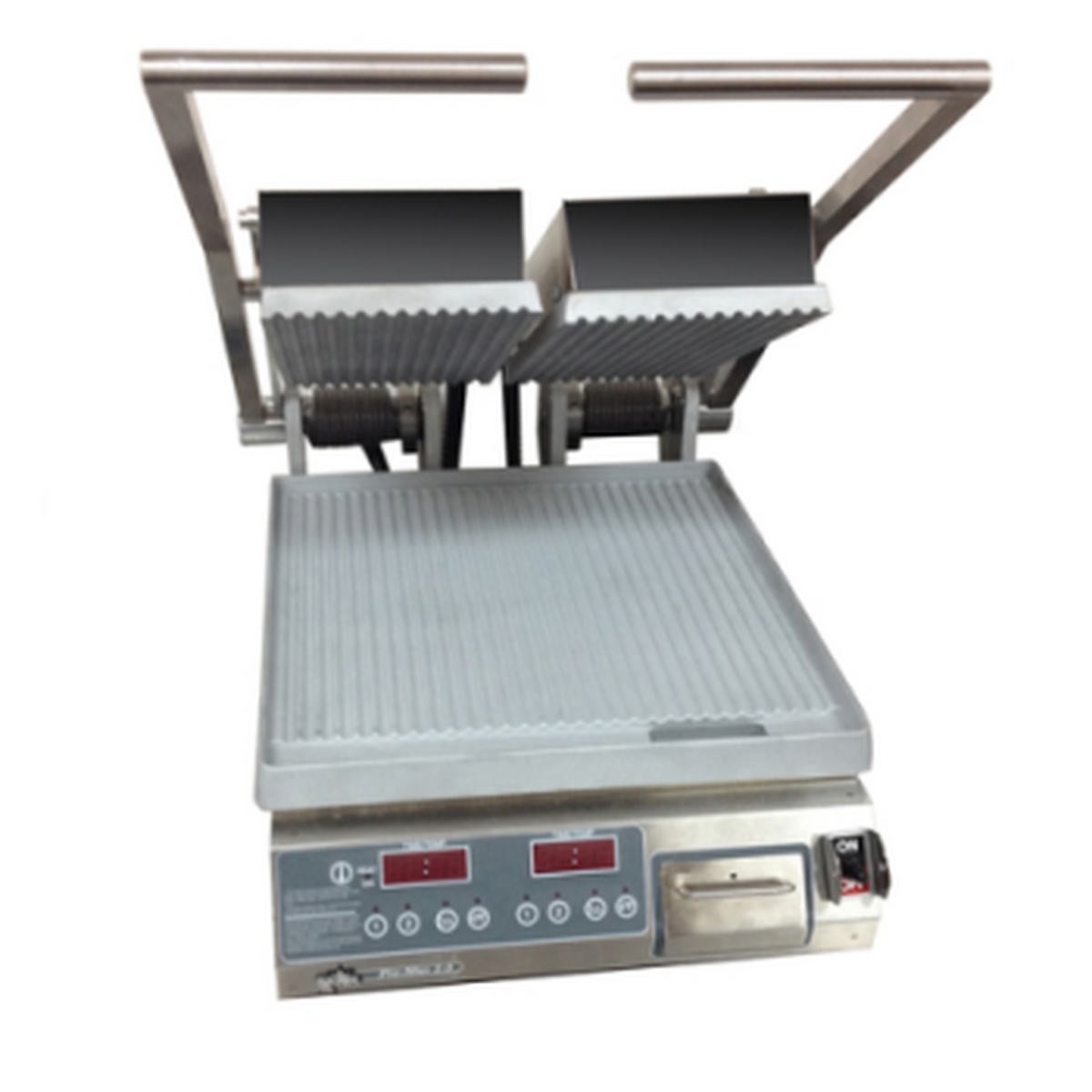 Star PGT14D panini grill showing dual split-top upper platens and control panel
