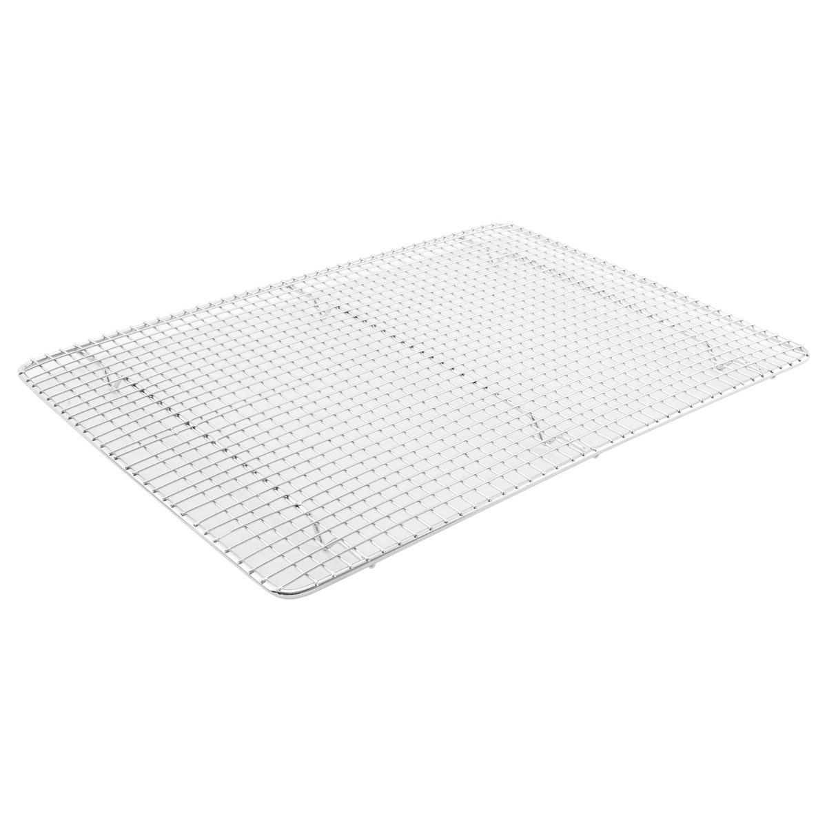 Winco PGW-1216 chrome-plated wire sheet pan grate with open wire grid and raised feet