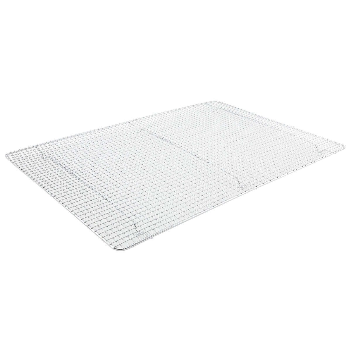 Winco PGW-2416 full-size chrome-plated wire sheet pan grate on white background