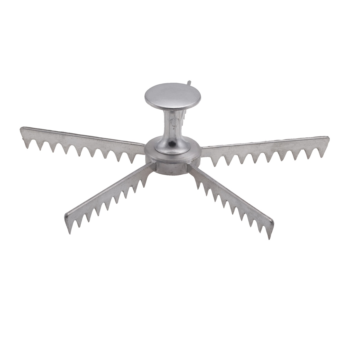 Libertyware PIE05 aluminum 5-section pie marker with serrated blades and center knob