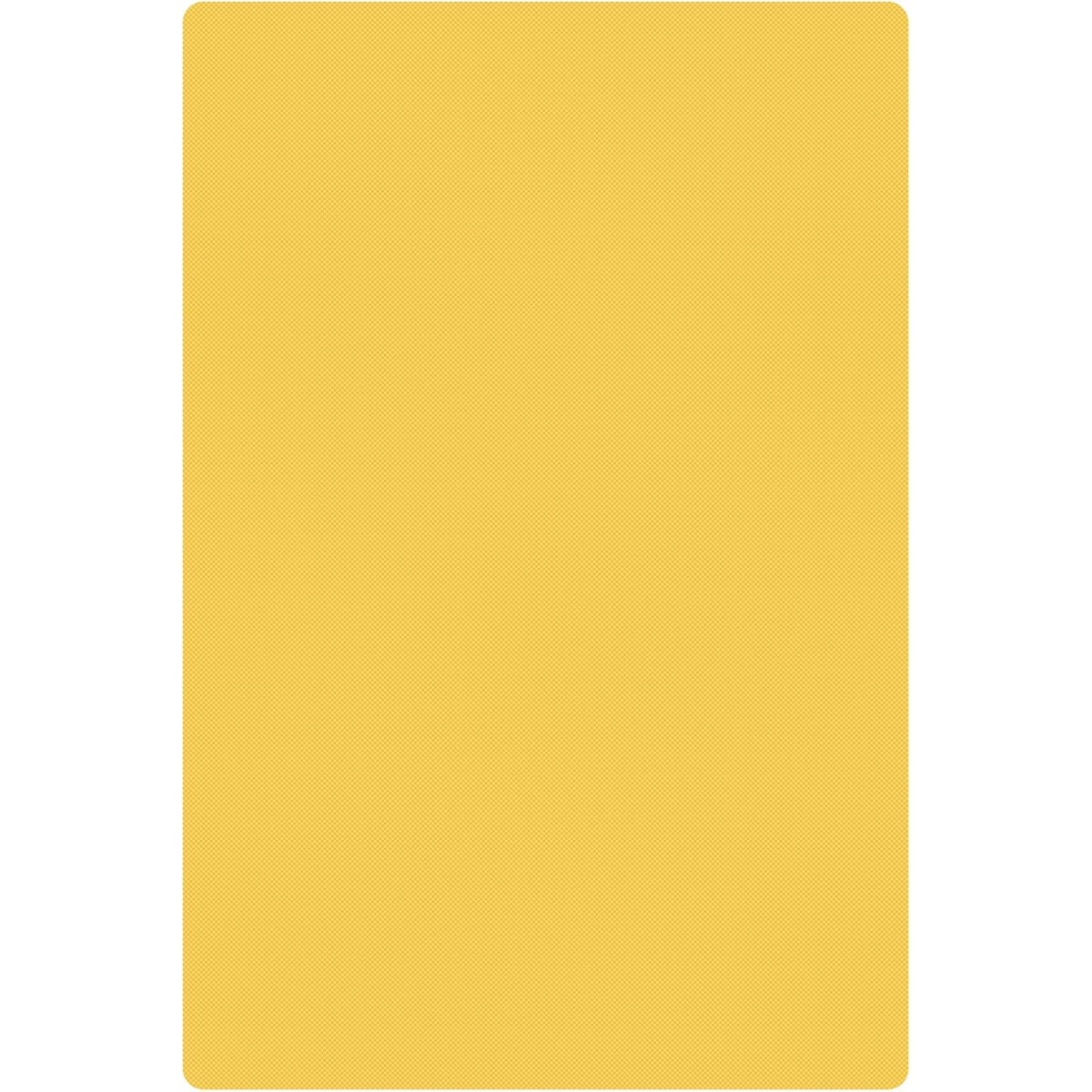 Thunder Group yellow polyethylene cutting board, 18 inches by 12 inches by half inch thick