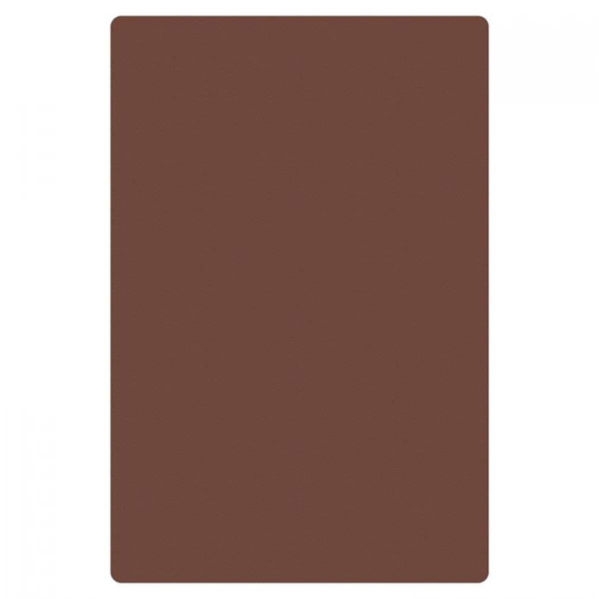Thunder Group PLCB201505BR brown polyethylene cutting board, 20 x 15 x 1/2 inch
