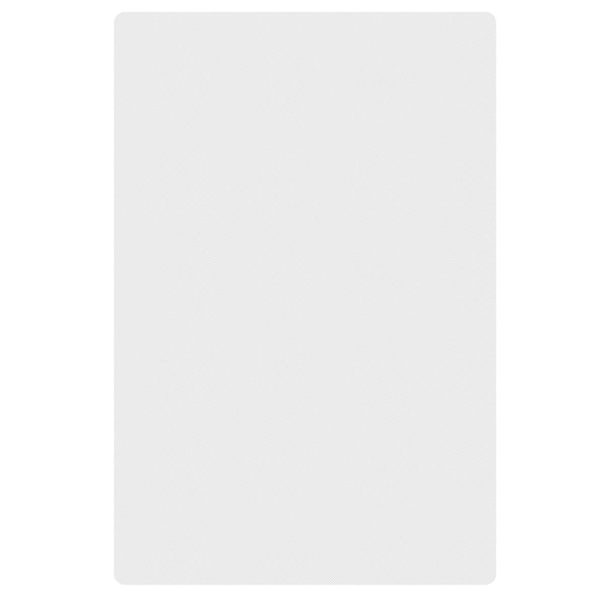 Thunder Group PLCB201505WH white rectangular polyethylene cutting board, 20 inches by 15 inches
