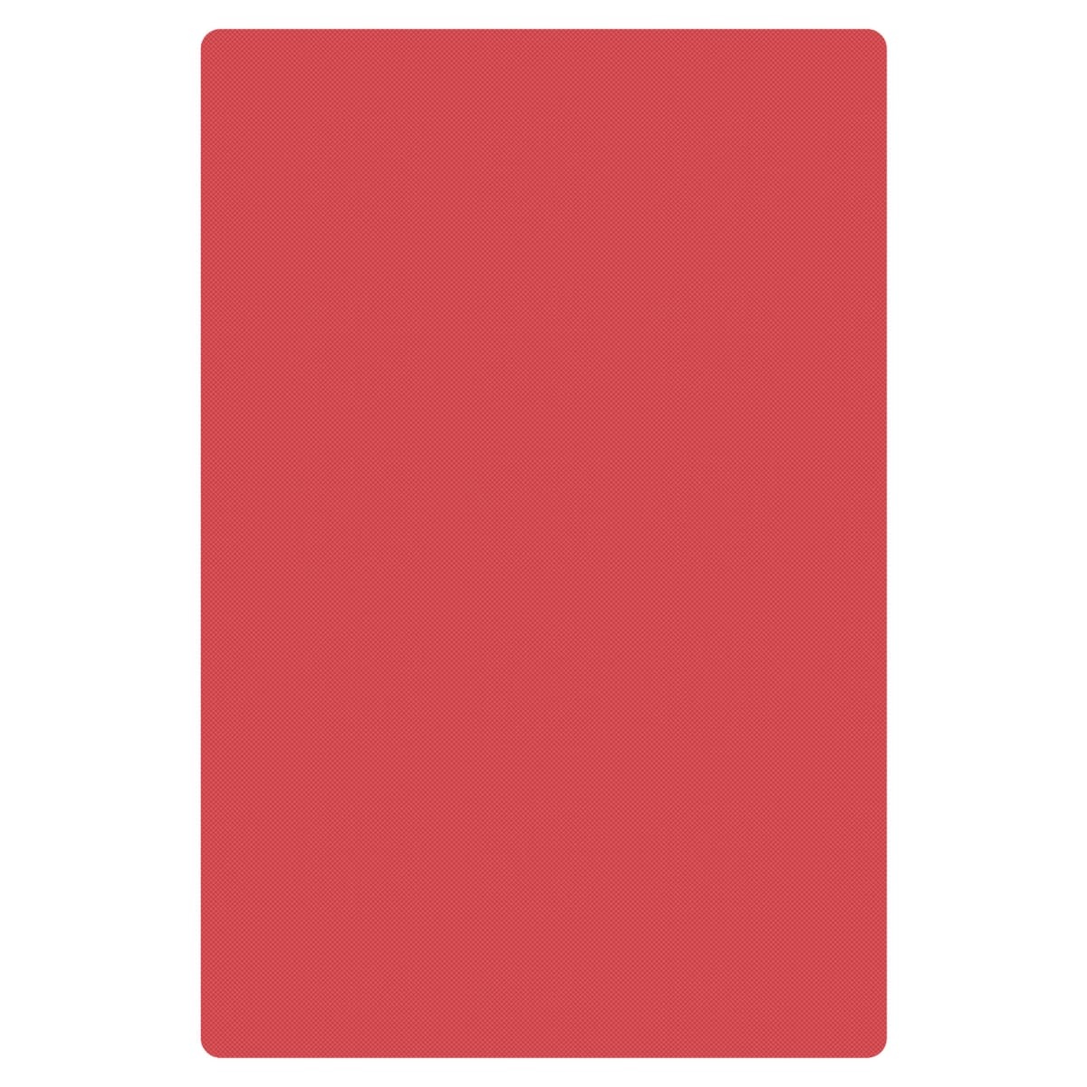 Thunder Group red polyethylene cutting board, 24 inches by 18 inches, with textured non-skid surface