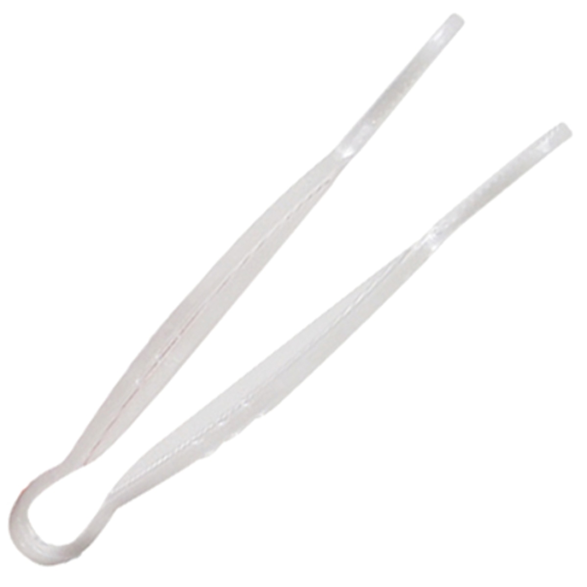 Thunder Group 9-inch clear polycarbonate flat grip serving tong, single unit view