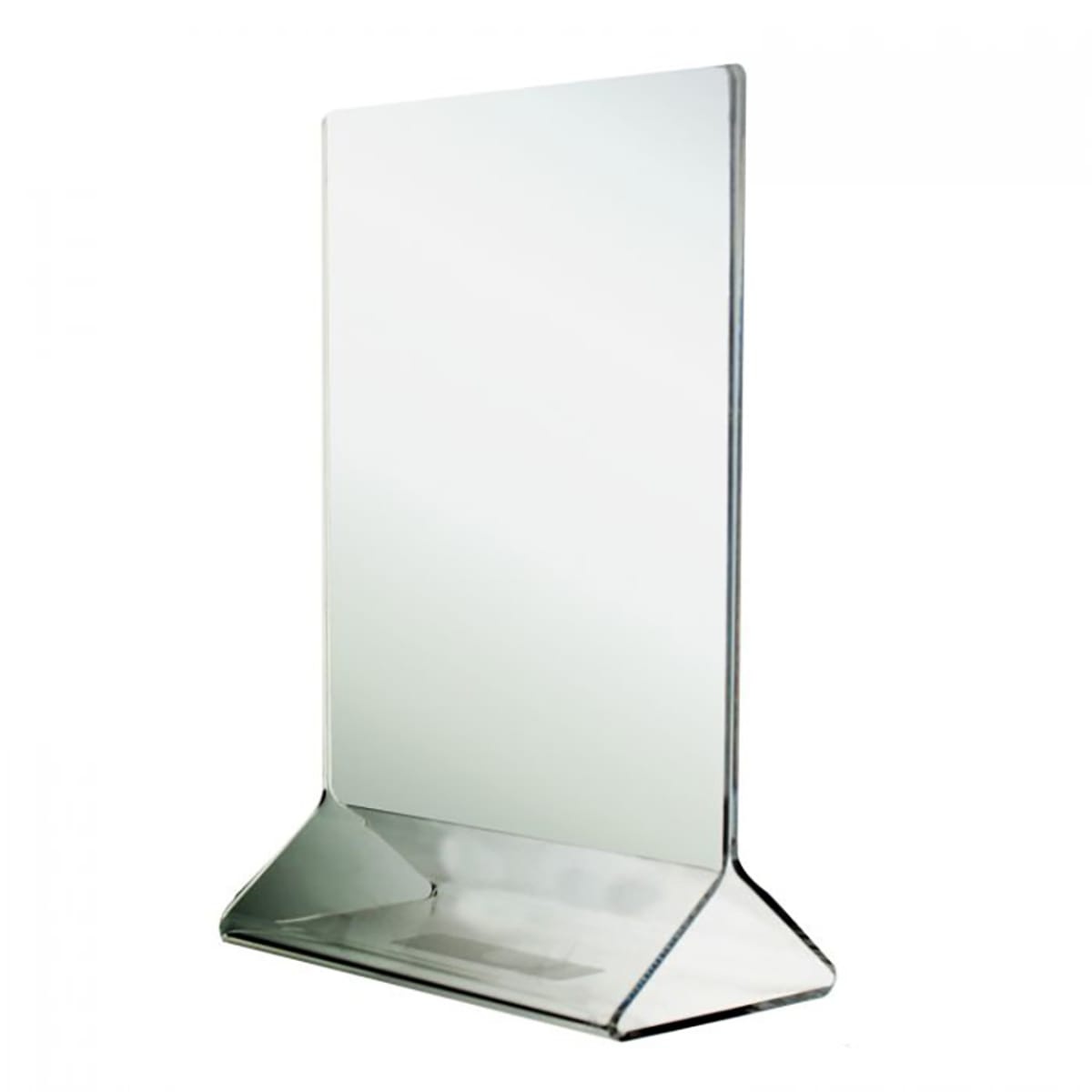 Thunder Group PLMH002 clear acrylic tabletop menu card holder with flat base