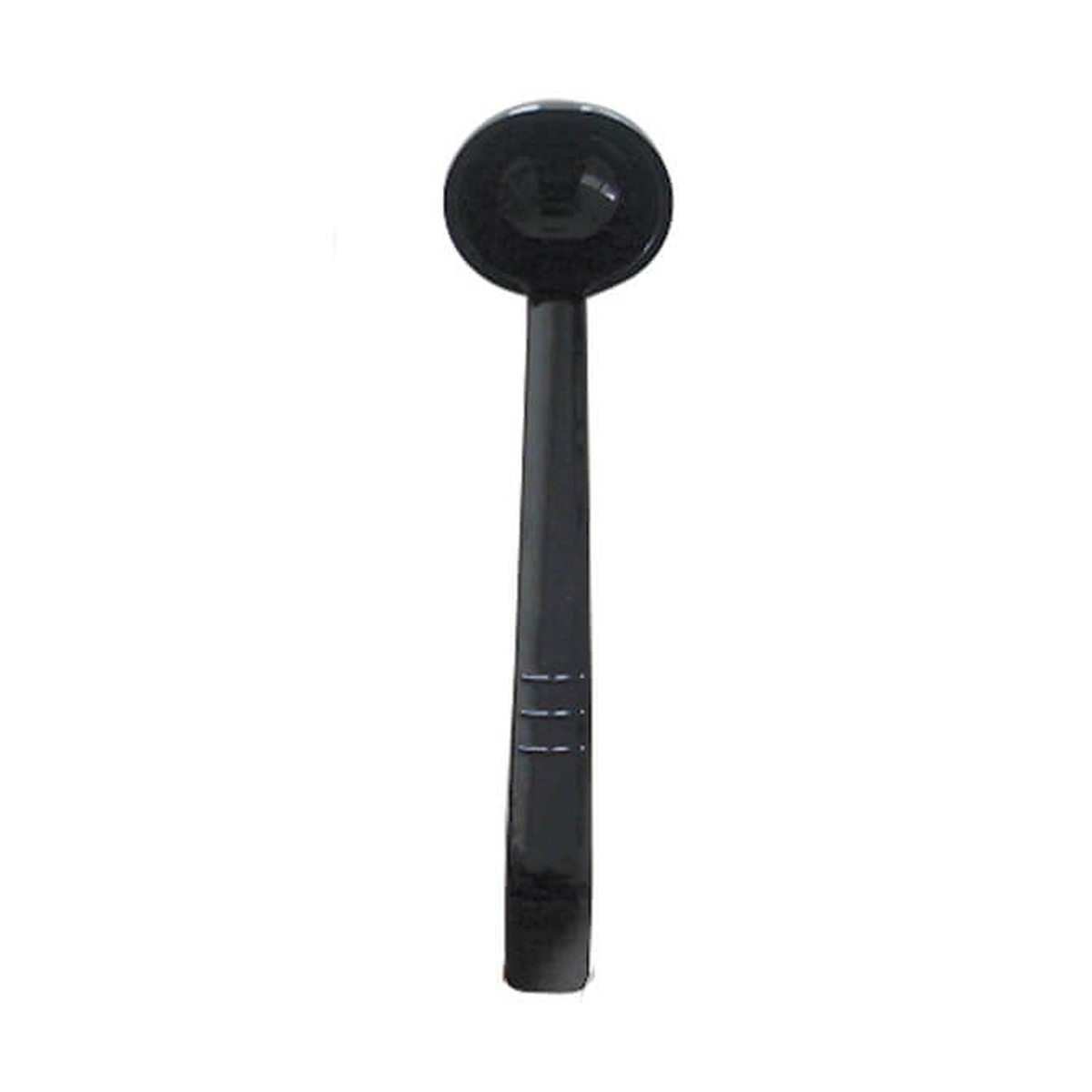 Thunder Group PLOP010BK 1 oz. black polycarbonate one-piece ladle, 10.5 inches long
