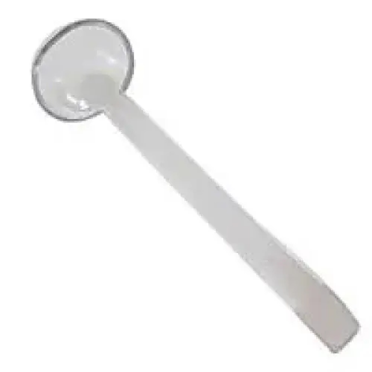 Thunder Group PLOP013CL clear polycarbonate ladle with round bowl and flat handle, 13 inches