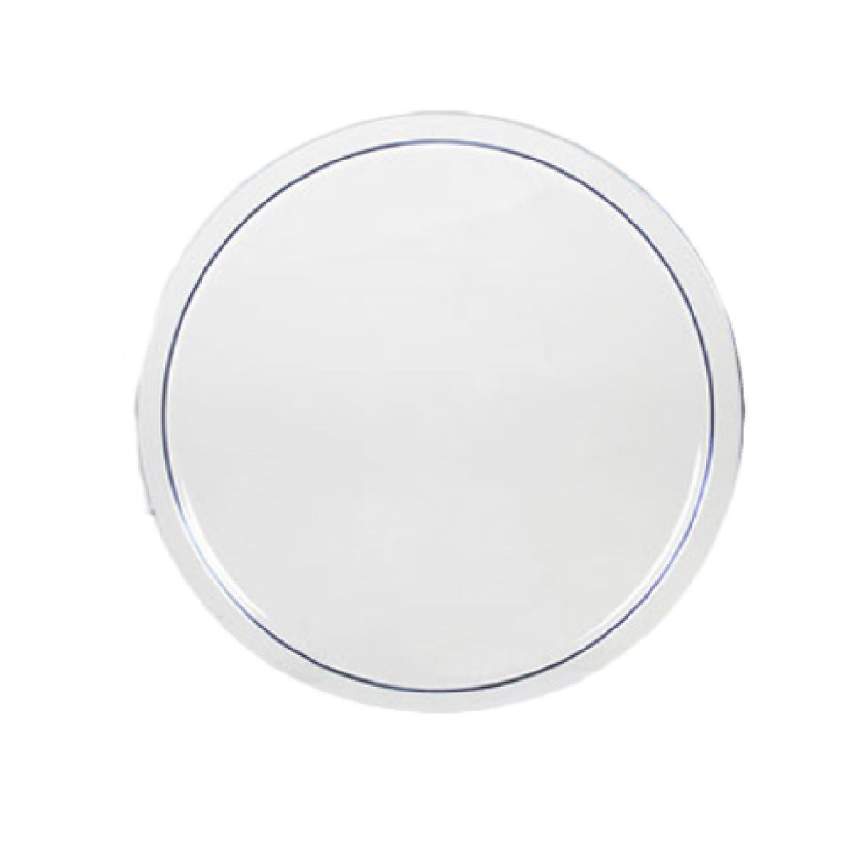 Thunder Group PLRFC0001PC clear round polycarbonate food storage container cover, top-down view