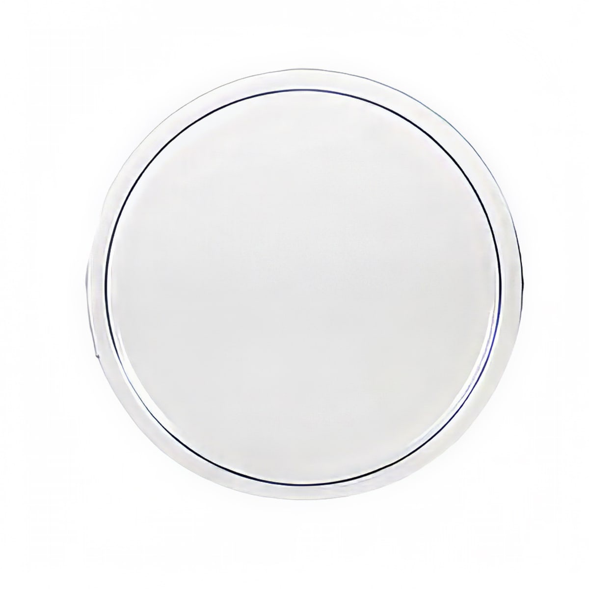 Thunder Group PLRFC0204PC clear round polycarbonate lid for 2 and 4 quart food storage containers, top-down view