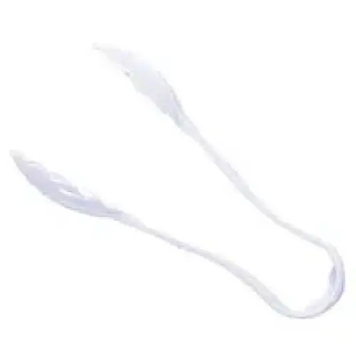 Thunder Group PLSGTG006CL 6-inch clear polycarbonate scallop serving tongs