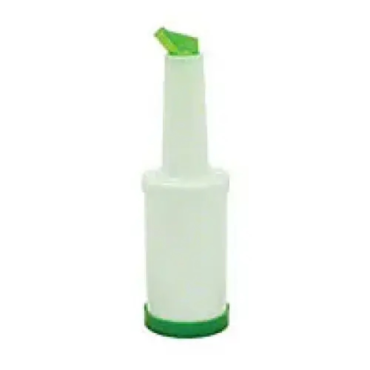 Thunder Group PLSNP01G green 1-quart store and pour plastic cocktail container with color-coordinated green spout and cap