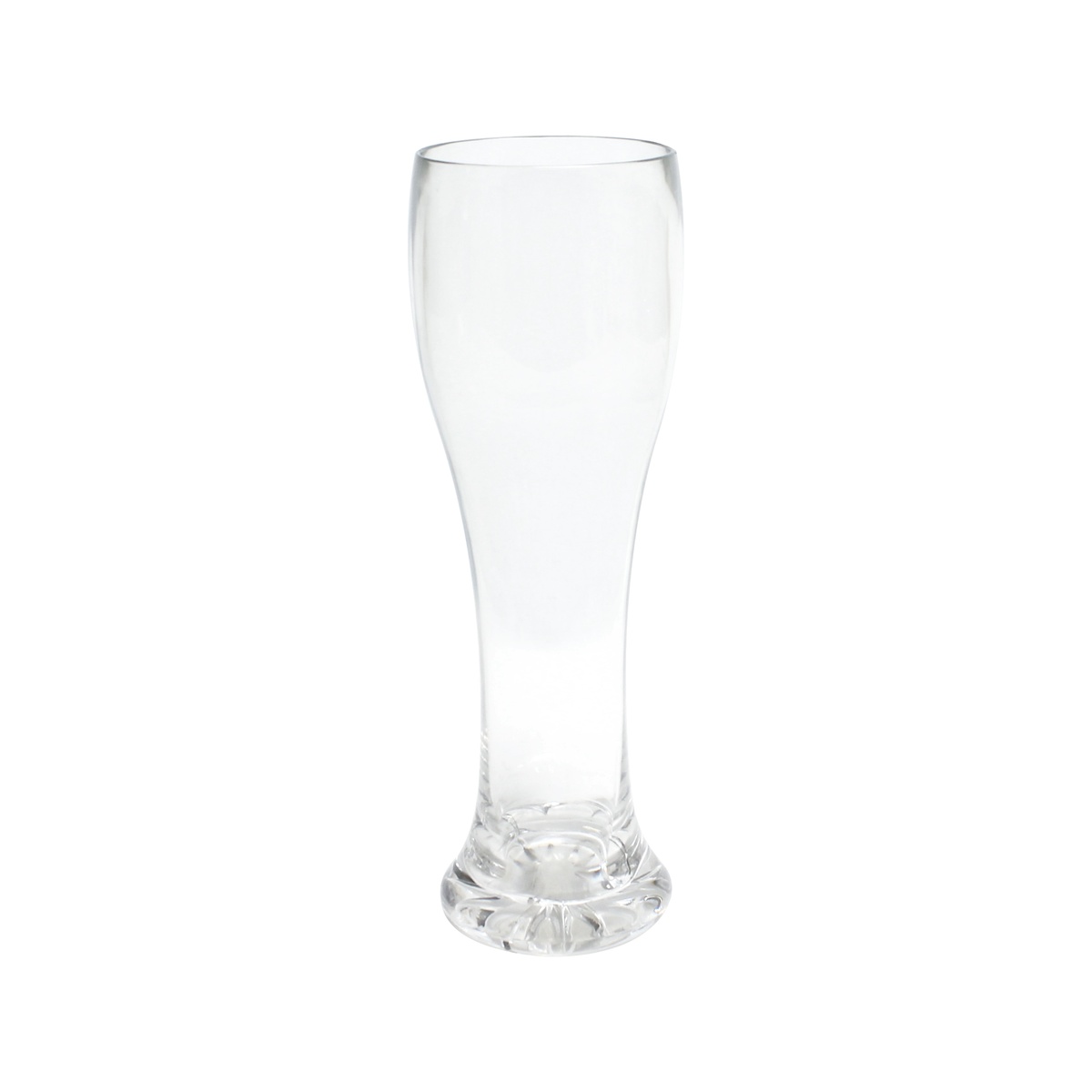Thunder Group PLTHPS023C 23 oz clear polycarbonate pilsner glass with starburst base