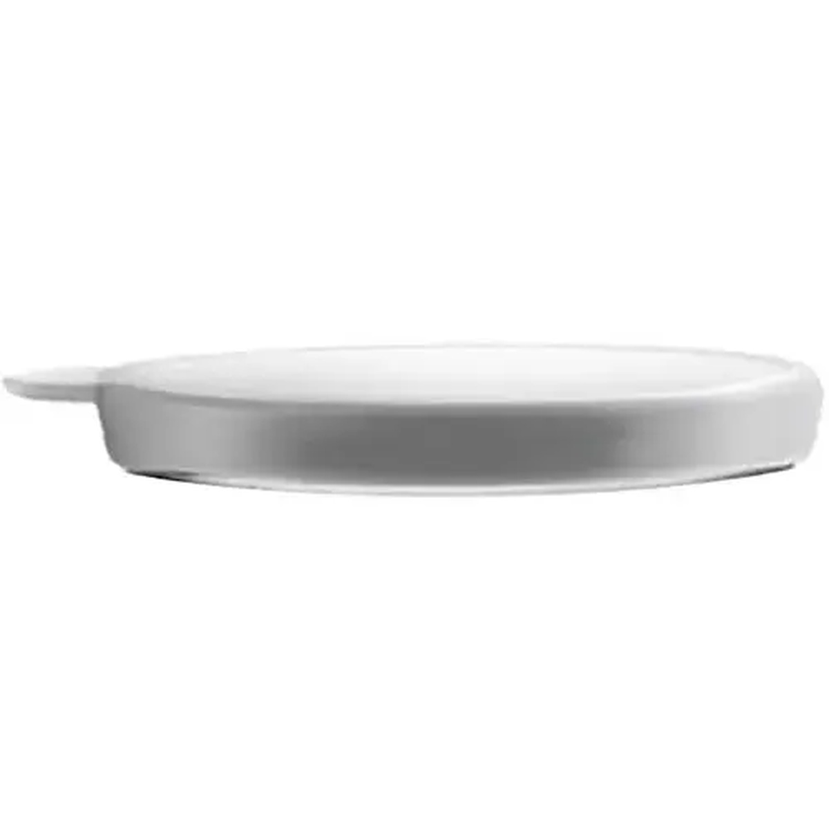 Thunder Group PLTHSL001W white polypropylene snap lid for carafe, side view