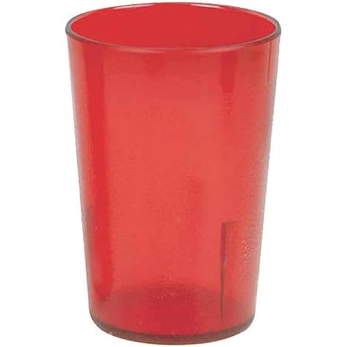 Thunder Group PLTHTB005R 5 oz red translucent plastic tumbler with textured pebbled exterior