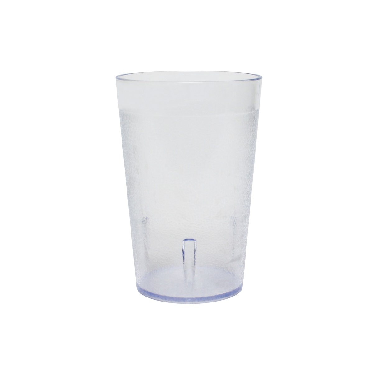 Thunder Group PLTHTB008C 8 oz clear AS plastic tumbler with textured exterior on white background