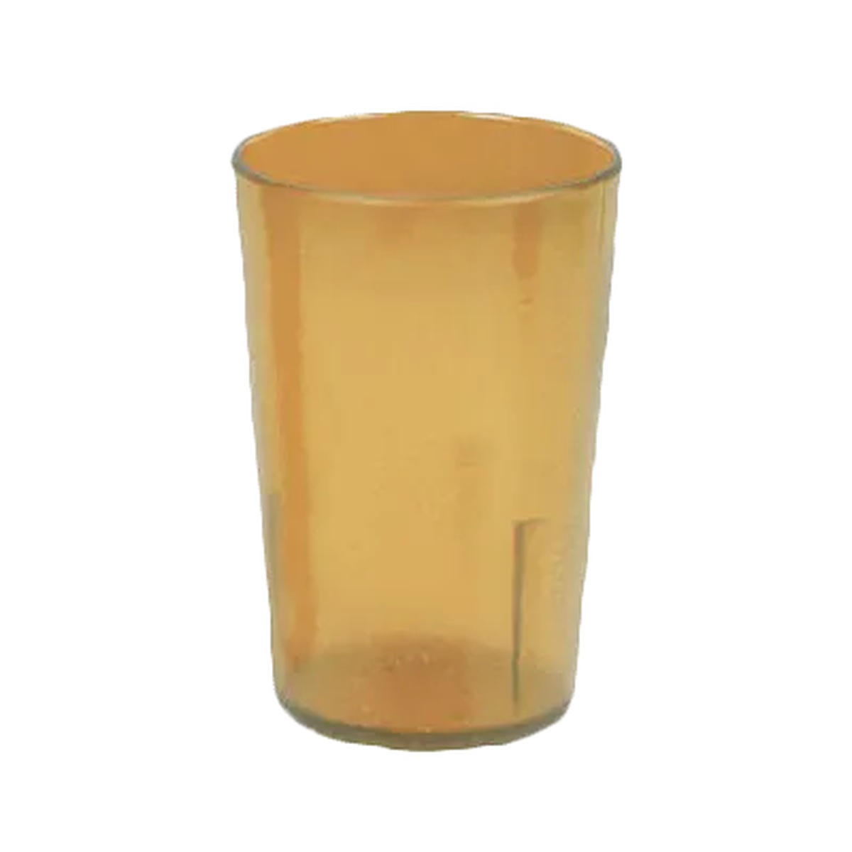 Thunder Group PLTHTB010A amber plastic tumbler with textured exterior, 9-1/2 oz capacity