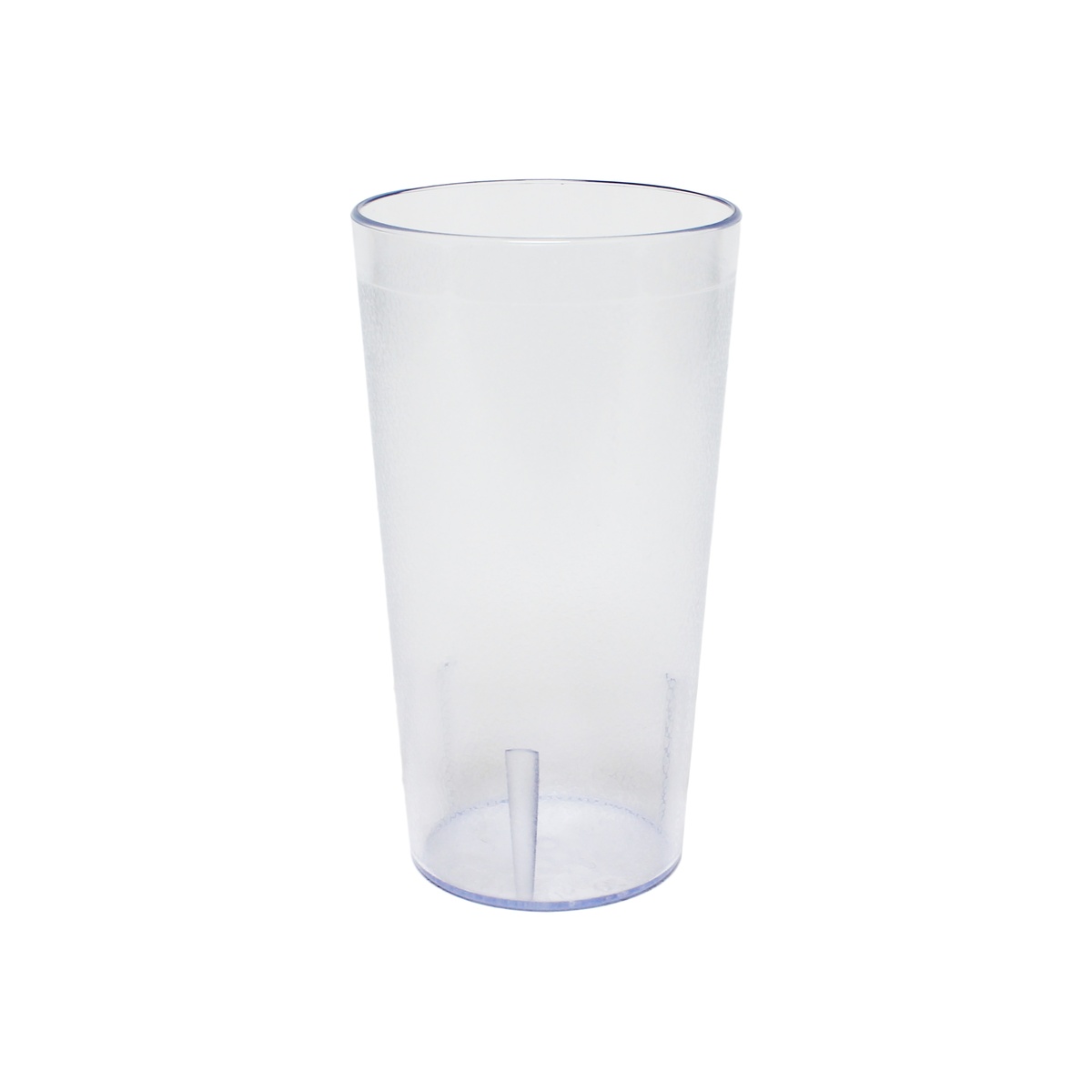 Thunder Group 12 oz clear plastic tumbler with textured exterior on white background