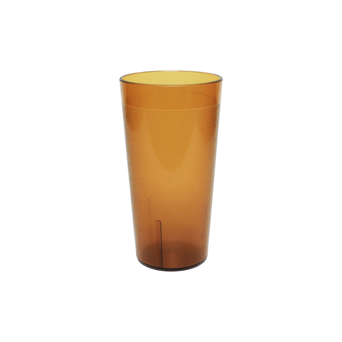Thunder Group 16 oz amber AS plastic tumbler with textured exterior